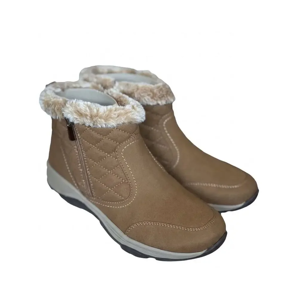 NEW! Easy Spirit Vance2 Women's Flat Heel Winter Boots US 8.5M Medium Brown